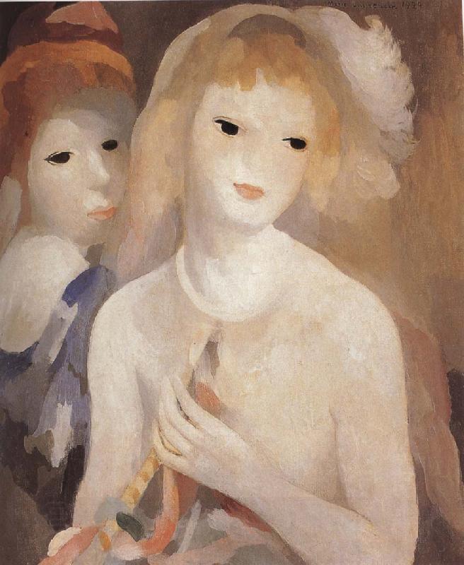 Marie Laurencin Two girl holding the bugle China oil painting art